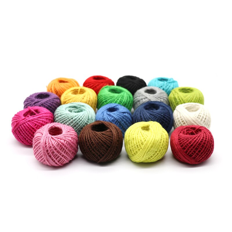 50 m handgemaakte diy kleuren henneptouw 2mm kleuren gevlochten touw fotowanddecoratie kersttouw touw: Meer kleuren alstublieft