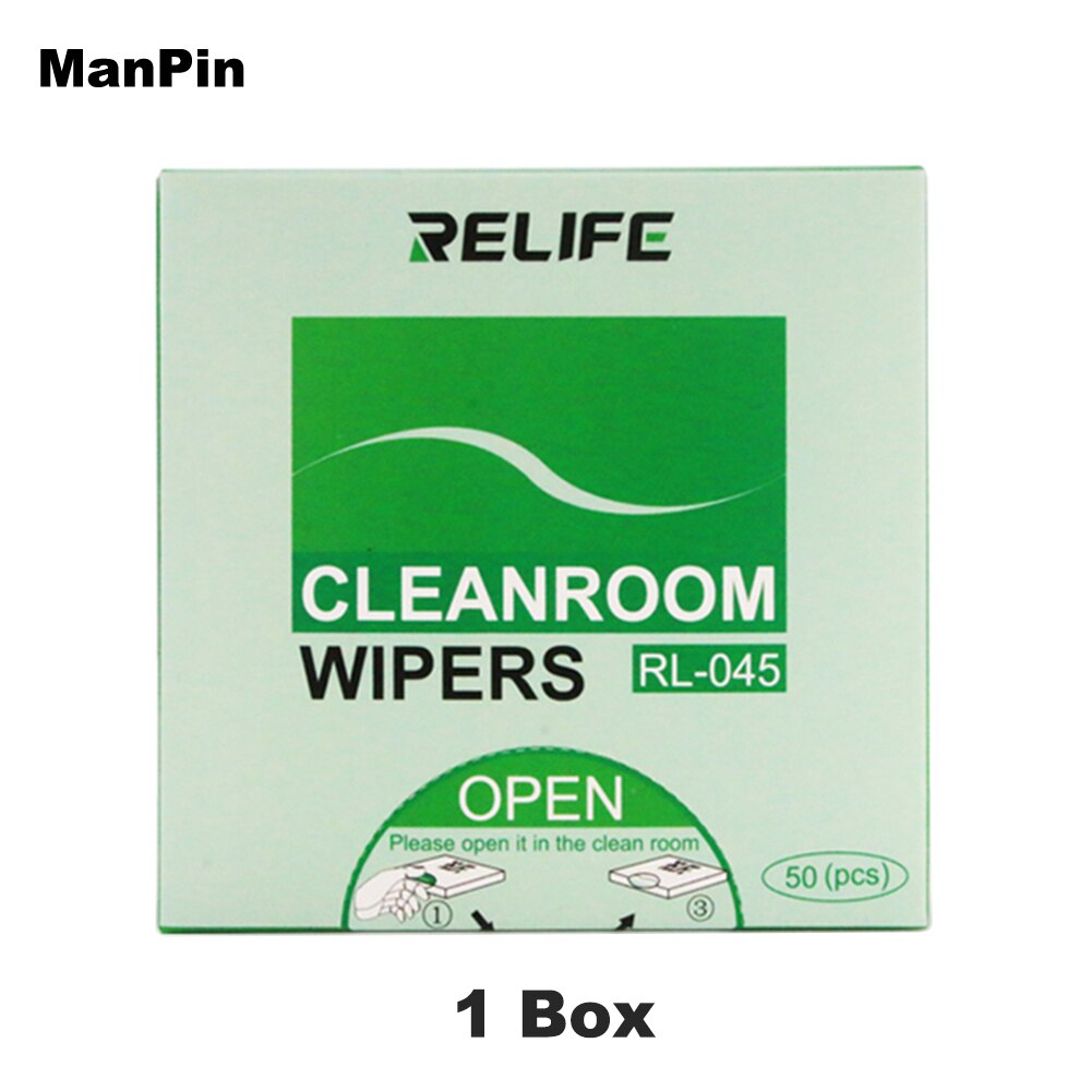 50pcs/Box Cleaning Cloth Dust Removing Cleanroom Wipers Electronics Mobile Phone Computer LCD Screen Cameras Lens Repair Tools: 1 box