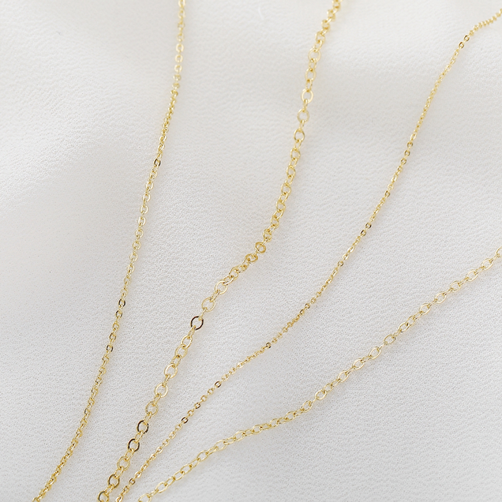 1 Meter Plated Kruis Ketting Kruis Ketting Voor Sieraden Maken Diy Ketting Oorbellen Armbanden Ketting Spool