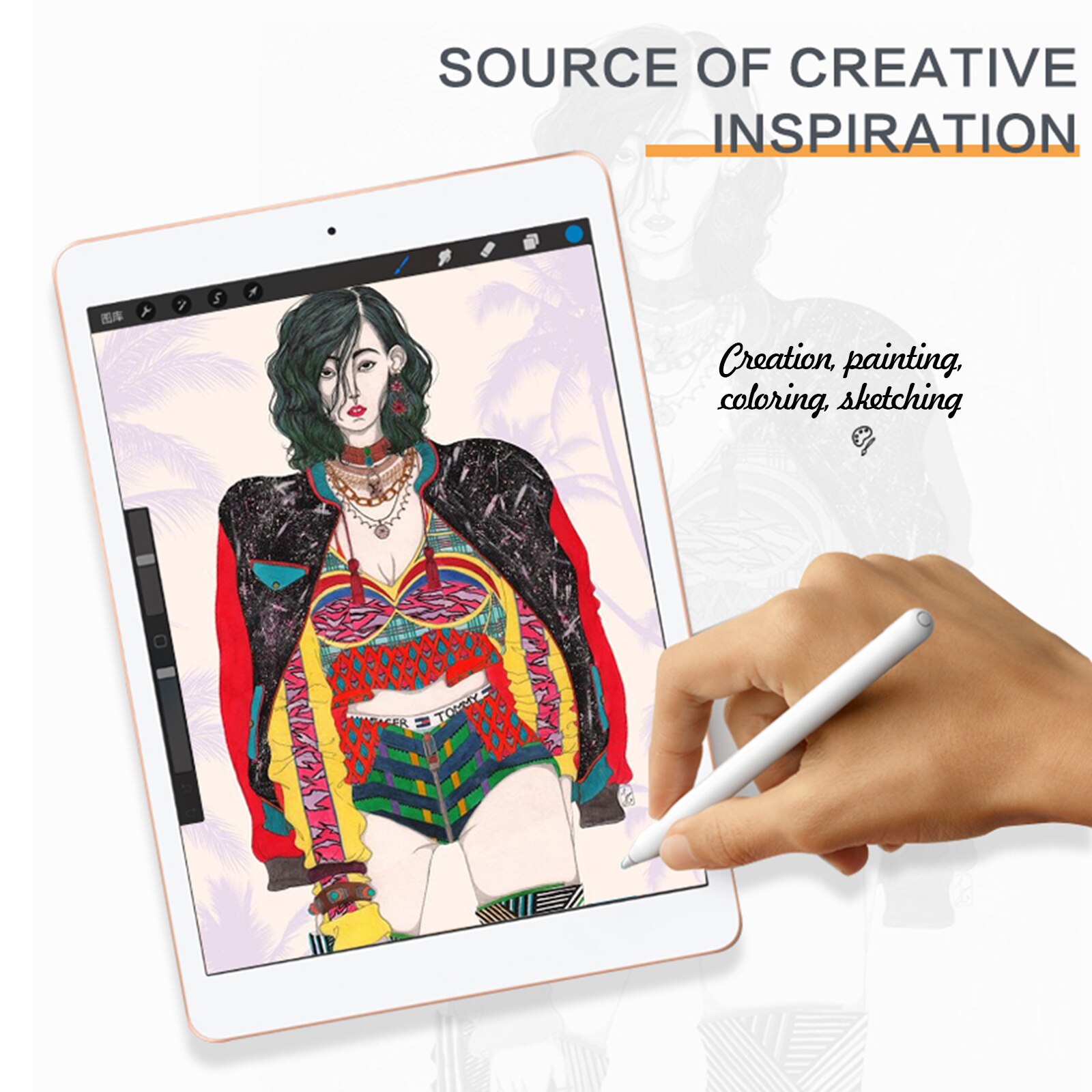 JT11 Stylus Pen Active Capacitive Pencil for IOS/Android/Windows Mobile Touch Screen Device Stylus Pen Built-in Battery