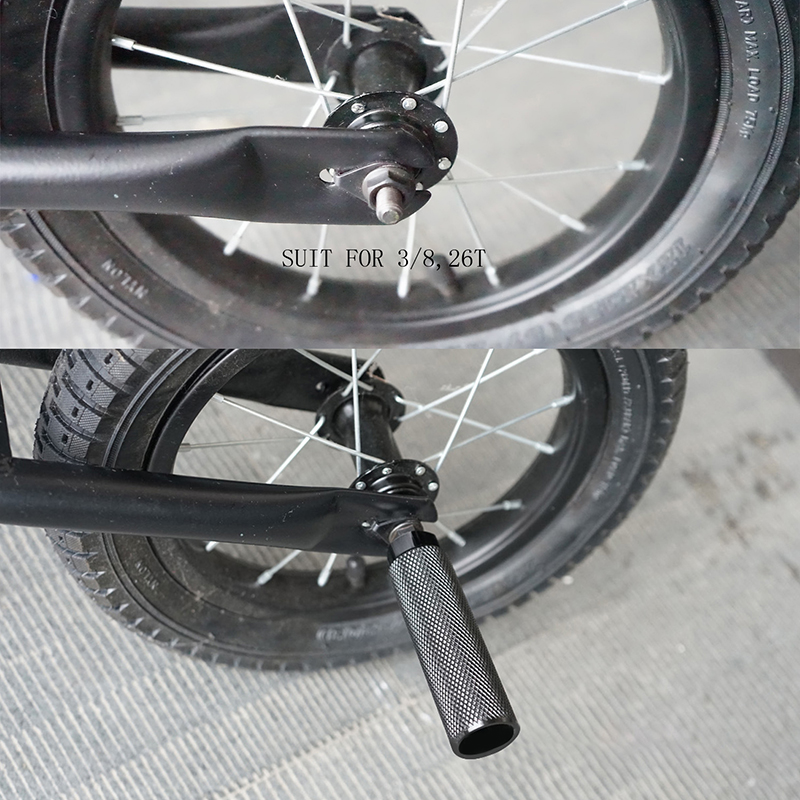1 Uds. Clavija acrobática de pie de aleación para bicicleta BMX, clavijas de bicicleta con ejes de 3 y 8 pulgadas, clavijas de apoyo de plomo antideslizantes, accesorios para bicicleta