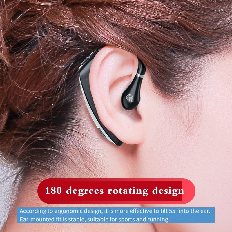 Nyeste trådløse bluetooth headset hovedtelefon hd stereo med mikrofon stemmestyring håndfri øretelefon hovedtelefoner til telefon kørsel