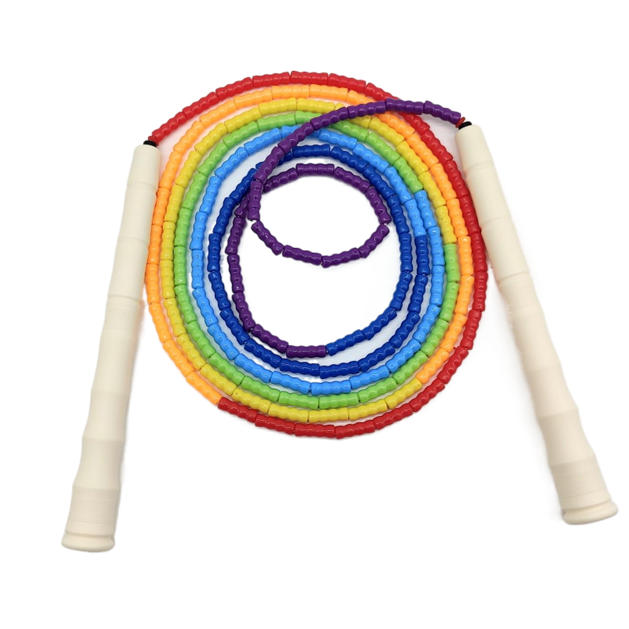 NEVERTOOLATE miękki Koraliki prawdziwy 3 metr 3m czarny różowy sznur robić skakania z koralikami biały uchwyt 21cm długość freestyle koraliki skakanka: biały