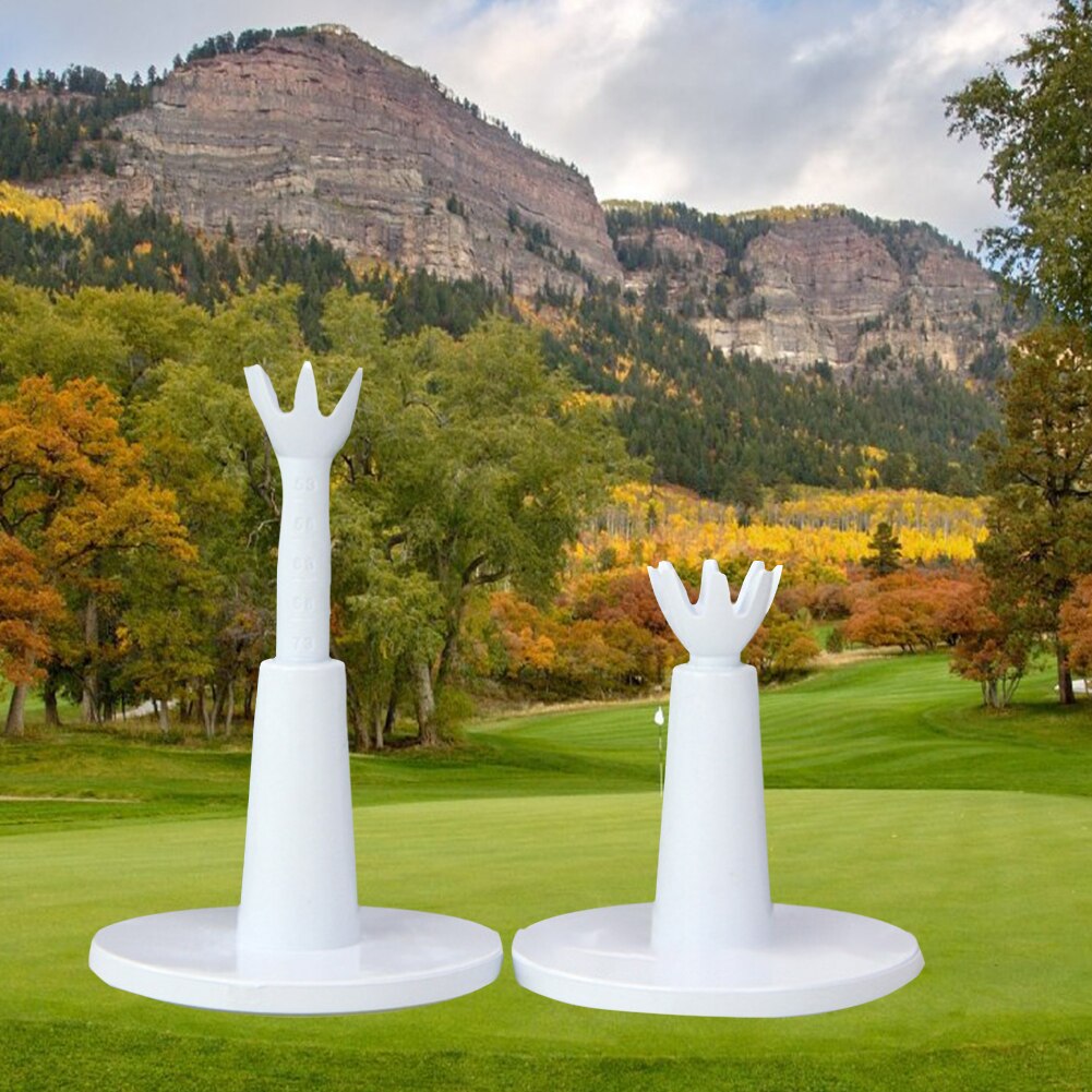 2pcs/pack Adjustable Height Driving Range Ball Training Aids Outdoor Durable Golf Tee Accessories Low Friction Rubber Holder