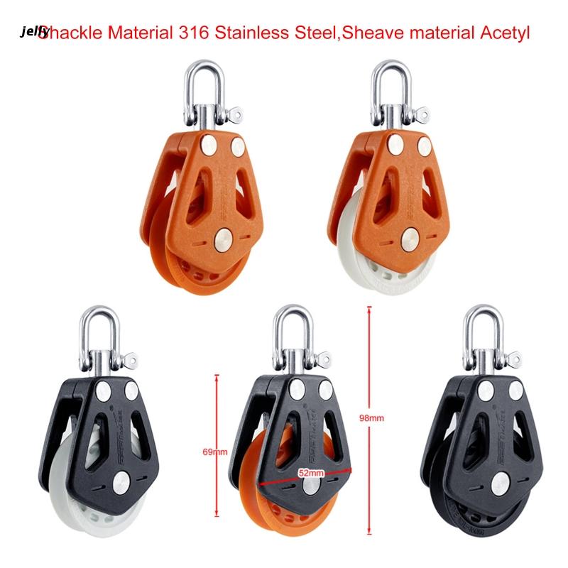 448C Boot Seil Rolle Block hoch Belastung Marine Sheave Heben Anker Rad Block