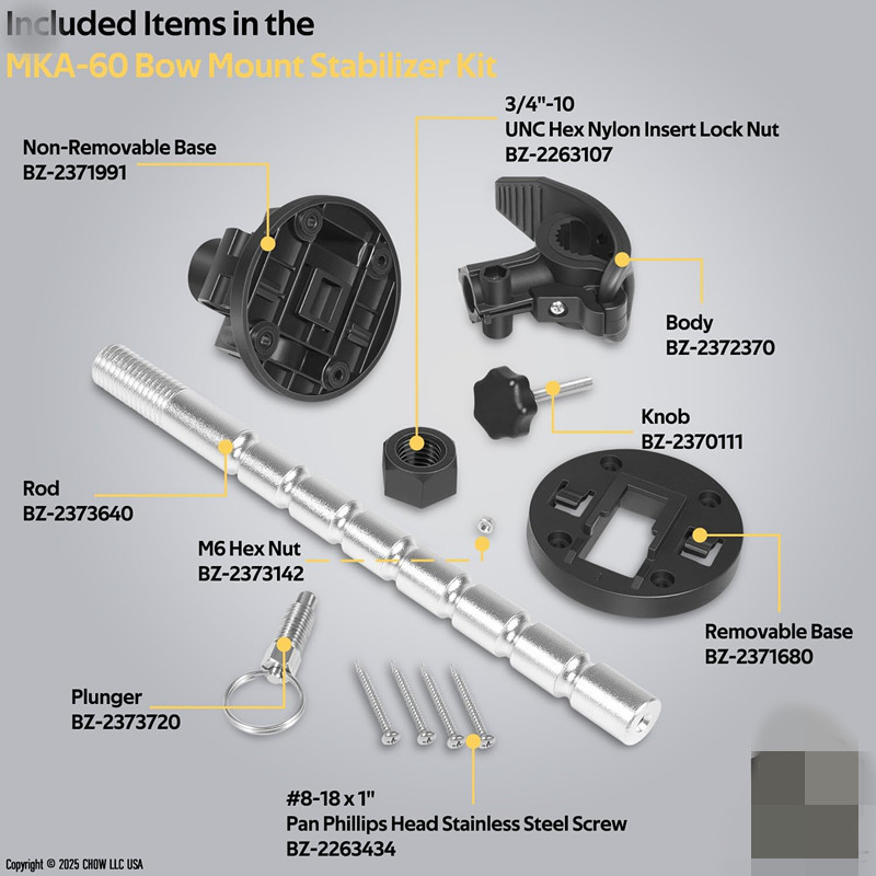 Trolling Motor Stabilizer Bracket - Fix Trolling Motor Shaft and Reduce Motor Bounce, Ensuring Smooth Sailing