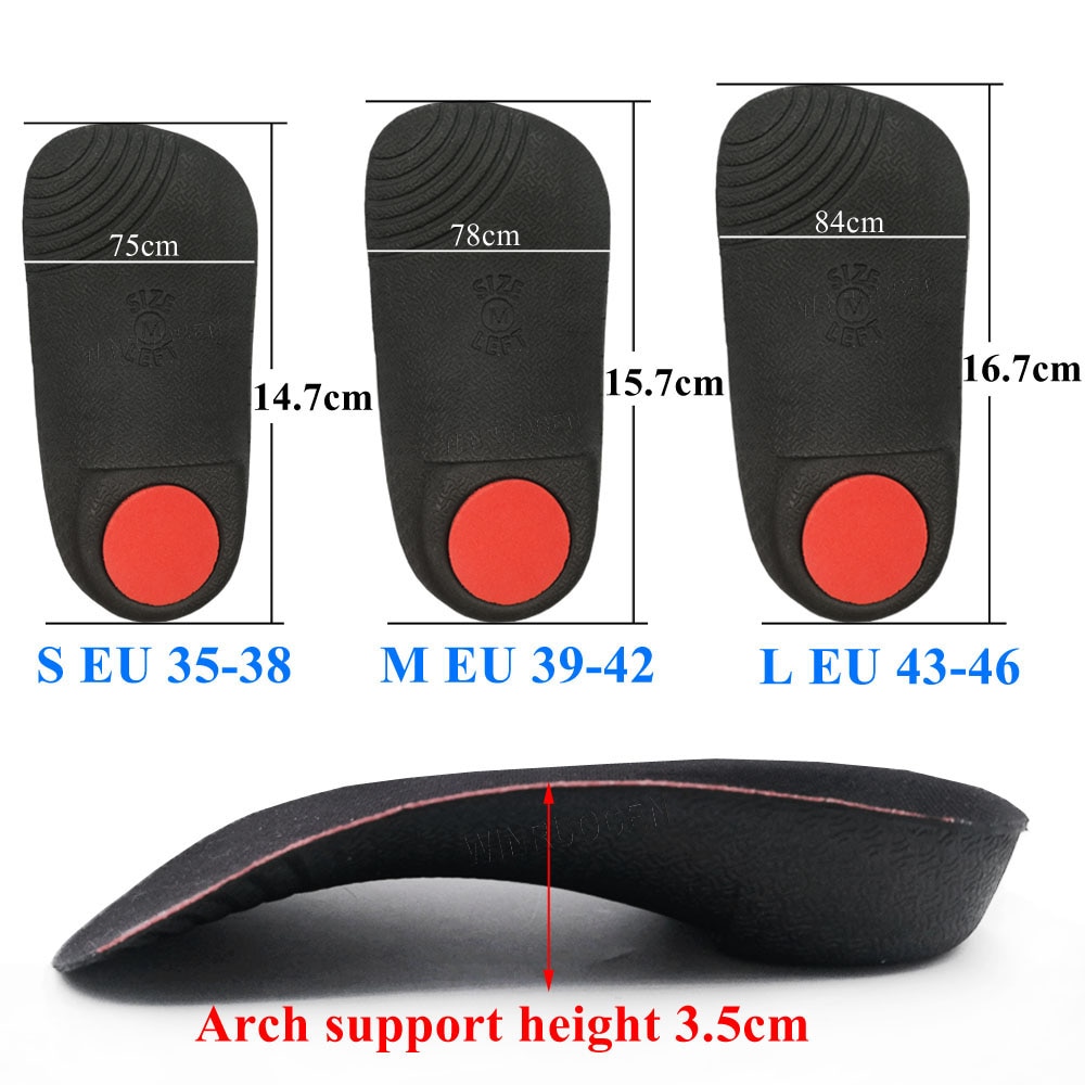 EVA Arch Support Flat Foot Health orthopedic Insoles for feet men and women OX Leg pads insert insoles for feet