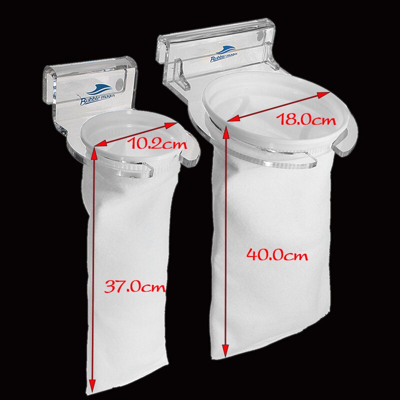 4 tommer /7 tommer boble magus akvarium fisketank sump mikron filt pre filter sokkepose brakett holder