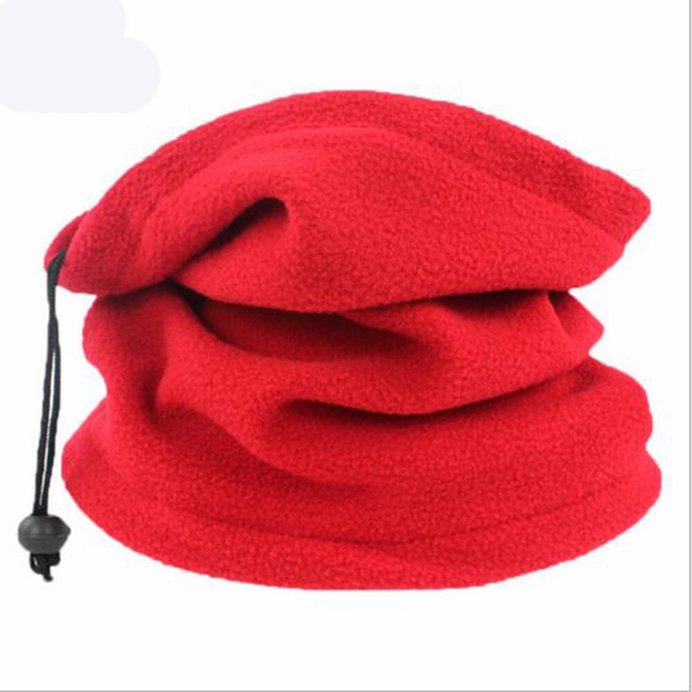 Bufanda de cuello tipo pasamontañas para hombre y mujer, pasamontañas de esquí, calentador de cuello para invierno, gorro, ligero y transpirable, para motocicleta: Rojo