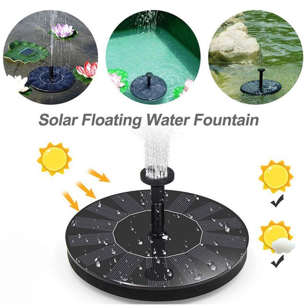 Mini Solar- Energie Brunnen Garten Schwimmbad Teich 16 * Wasser Deko draussen Vogel Pumpe 1cm Solar- Brunnen Garten Schlecht Tafel Flo L5C2