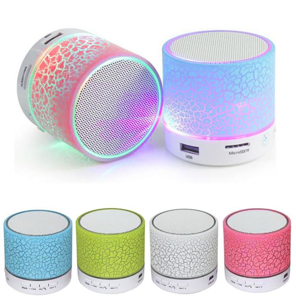 Portable Mini Wireless Stereo Bluetooth Speaker For Samgsung Tablet PC FM Mini Column Music Player Support FM Radio Hands-free: WH