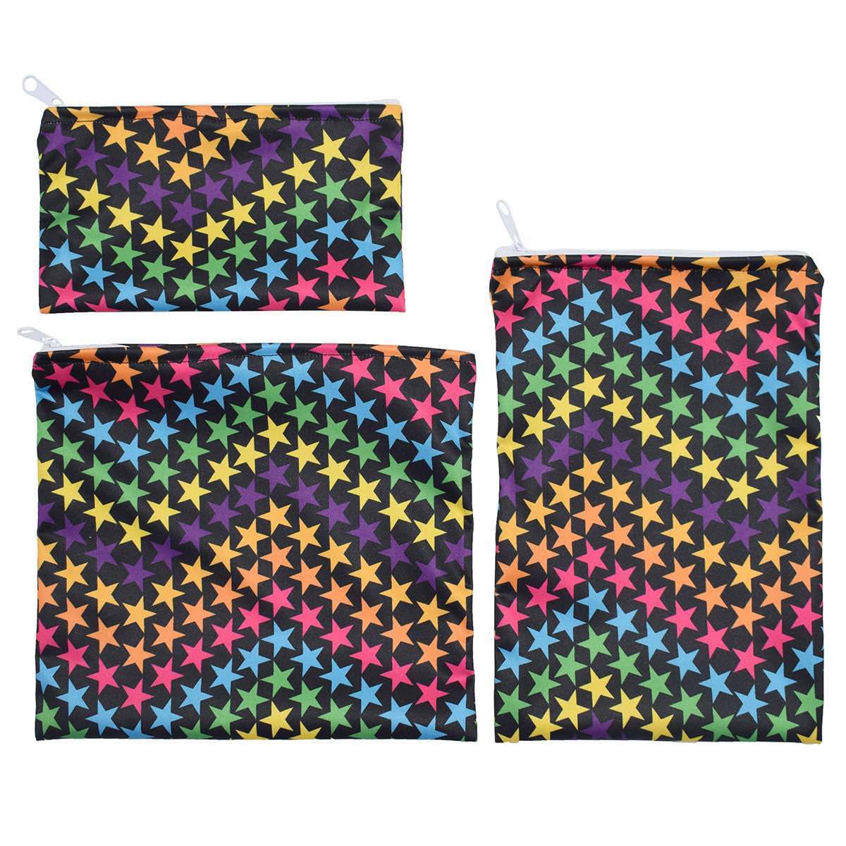 3PCS Reusable Snack Bag Food Storage Bags Leakproof Waterproof Lunch Bread Sandwich Bag Pouch For School Camping Food Organizer: LS07