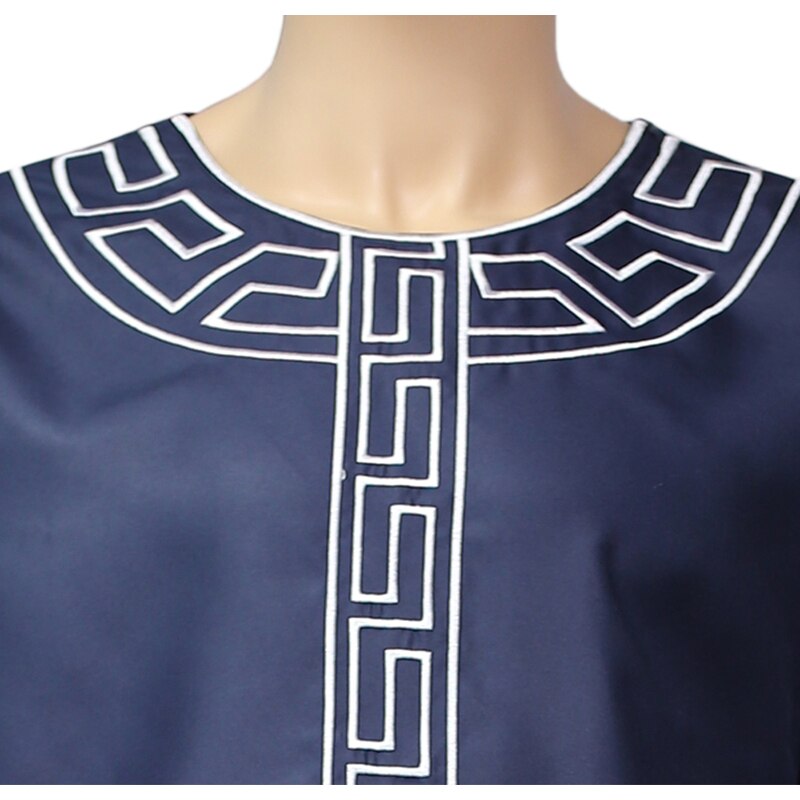 MD African Men Clothes Dashiki Embroidery Shirt Pants 2 Pieces Set Musulman Ensembles Bazin Riche Ankara Outfit PH8086