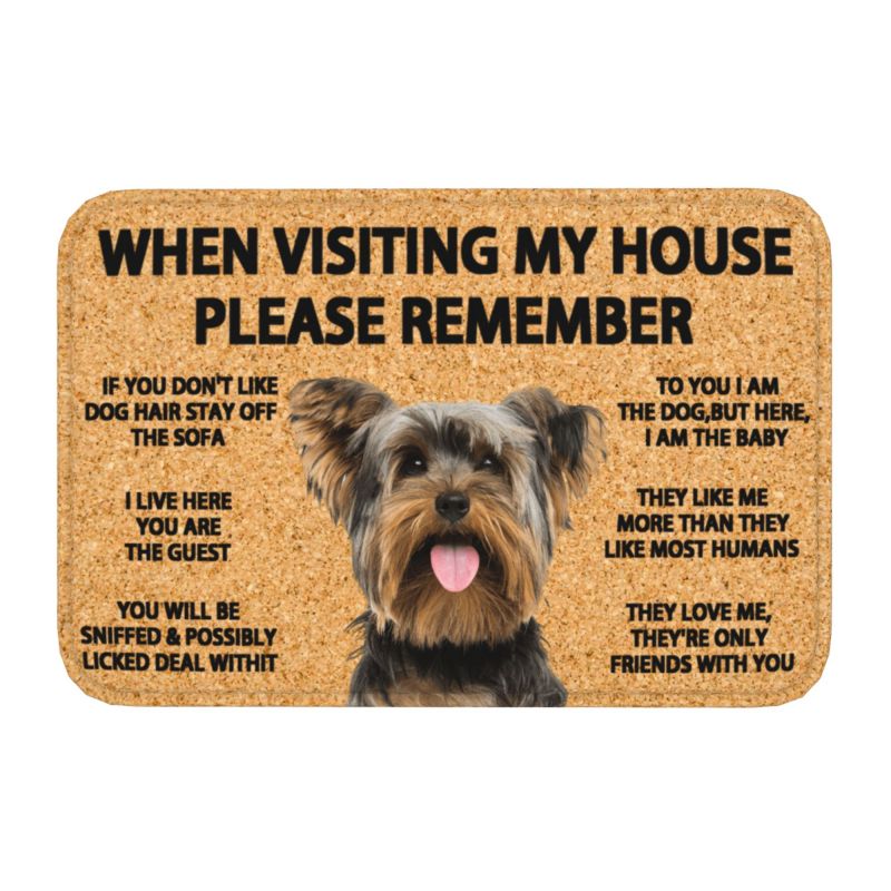 Please Remember English Bulldog Doormat Non-Slip Bathroom Kitchen Mat Living Room Door Floor Entrance Carpet Rug: MULTI