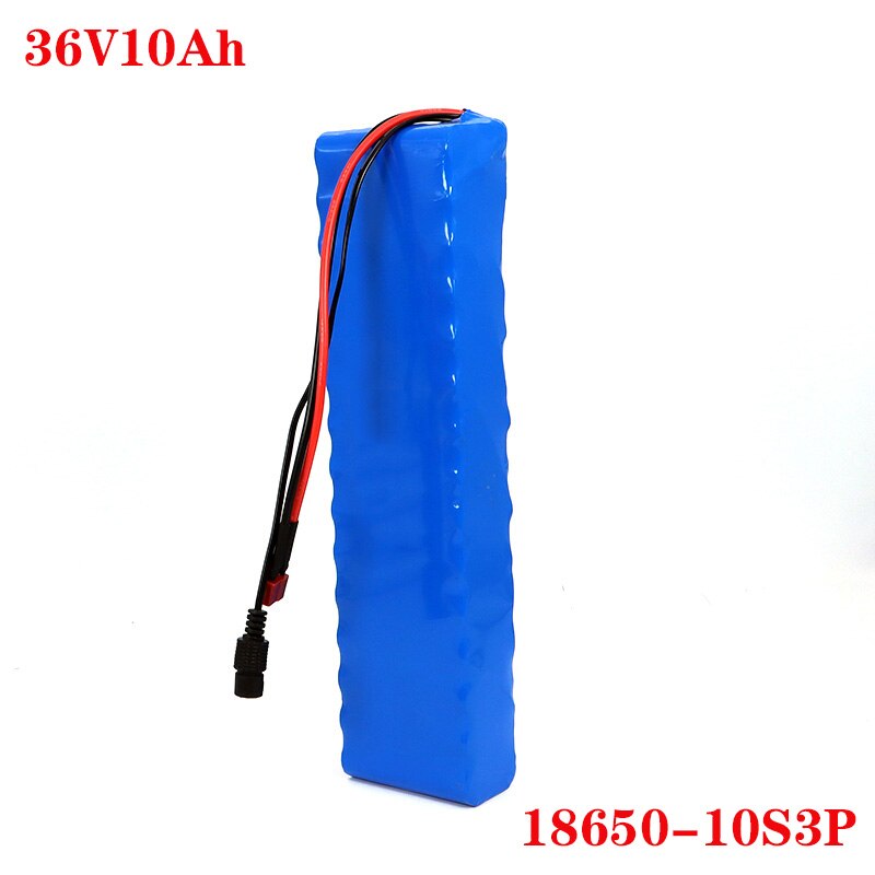 36V 10Ah 600watt 10S3P lithium ion battery pack 20A BMS For xiaomi mijia m365 pro ebike bicycle scoot T plug