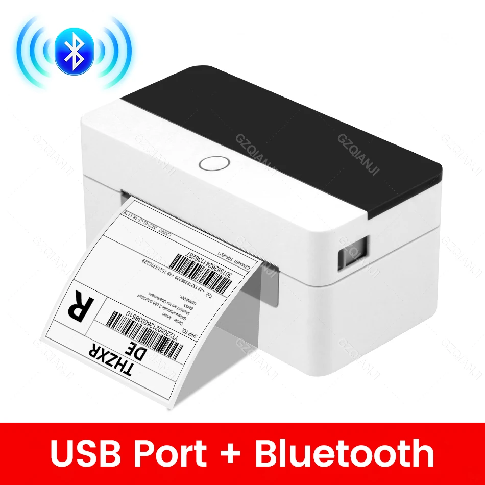 4x6 Label Printer WiFi Bluetooth USB Thermal Sticker Maker Desktop Barcode Printer for High Speed Express Airway Bill
