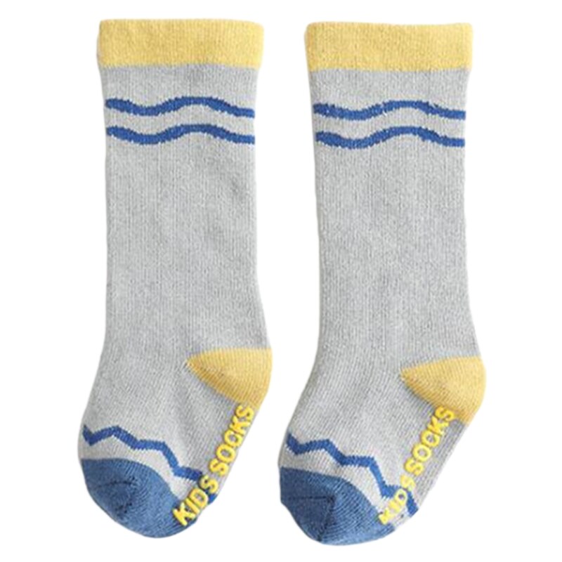 1 para 0 robić 24M Słodki lis skarpety dziecięce antypoślizgowe z uchwytami długie skarpetki bawełniane dla niemowlę dziewczynki chłopcy noworodka skarpety robić kolan 2020: fala