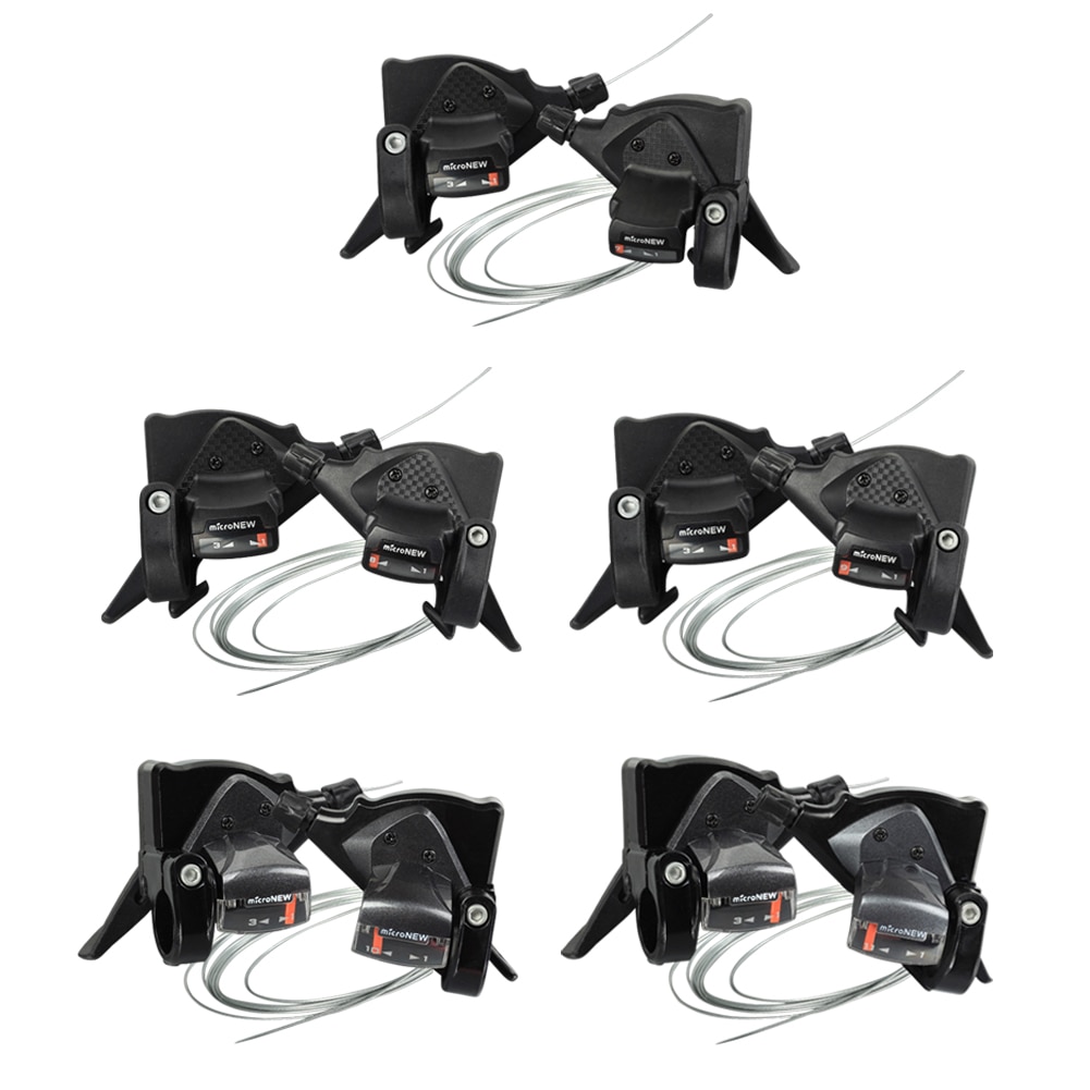 Mountain Bike Shifter 3 x 7/8/9/10/11 Speed MTB Bicycle Gear Lever Set with Inner Shift Cables