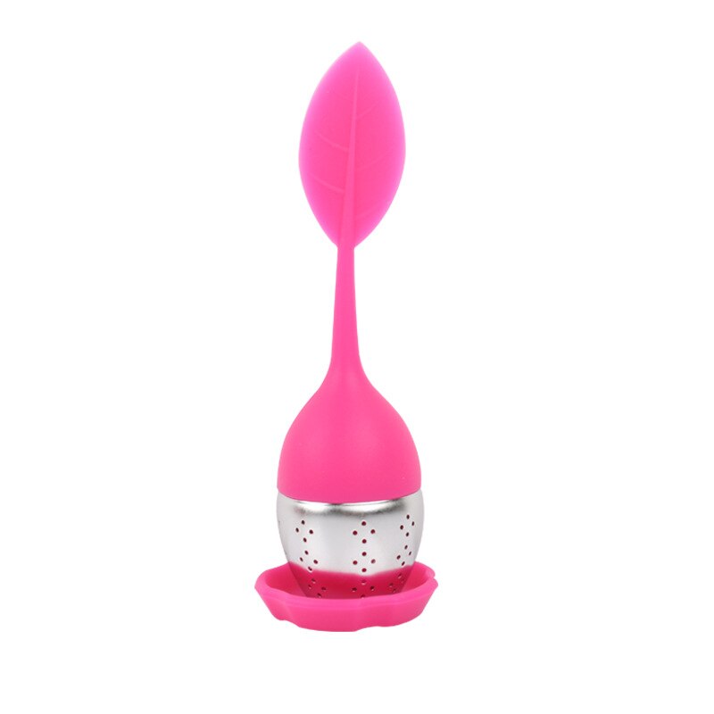 Aardbeienthee-infuser, roestvrijstalen theebol, theezeefje voor het zetten van thee, kruidenfilter, keukengereedschap
