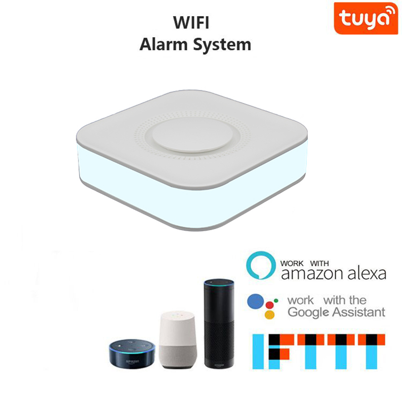 Billig tuya wifi kun hjemmealarm sikkerhed smart system med lys og anti-sabotage funktion