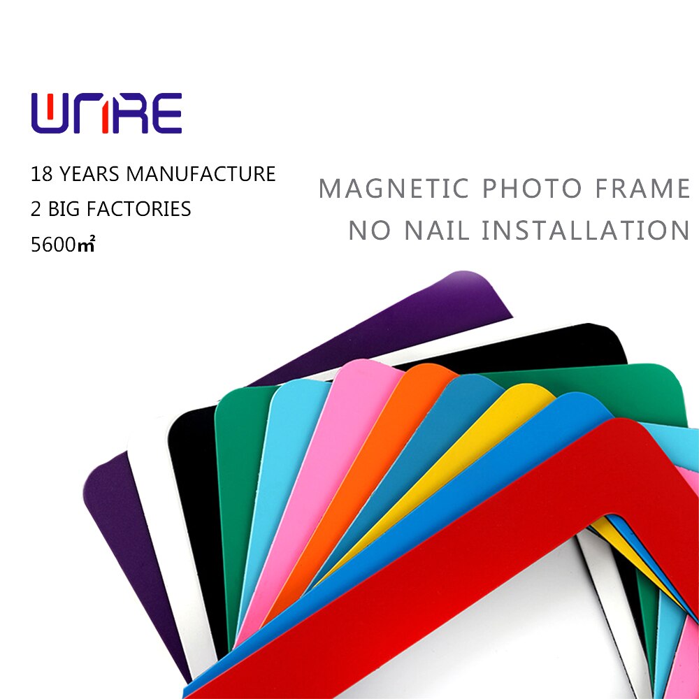 Magnetic Picture Frame Rubber Magnetic PVC Single-Layer And Double-Layer DIY Color Picture Frame Household Refrigerator Stickers
