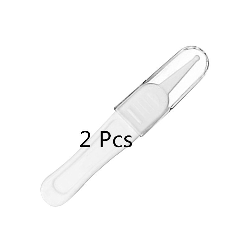 Baby sikker rengøring pincet baby pleje spædbarn øre tang plast specielle nyfødte grave næse klip tang tilbehør: 3 stk