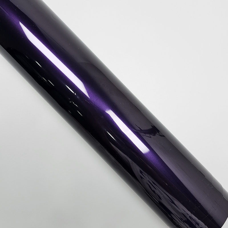 High Glossy Metallic Midnight Purple Wraping Vinyl Wrap Sticker for Car Decals Auto Stickers Car Film Cover Wrapping Foil Parts