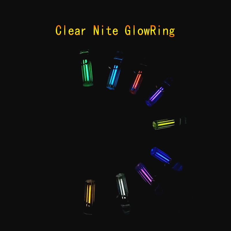 Nite Tritium Glowring Keychain Key Fob Night Automatic Light Self Luminous Fluorescent Tub Tritium