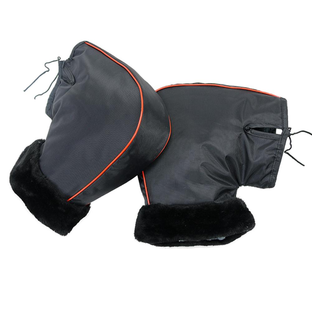 Motorrad Lenker Handschuhe Winddicht Fäustlinge Hand Wärmer Wasserdichte Warme Motorrad Griff Bar Hand Abdeckung Muffen: S