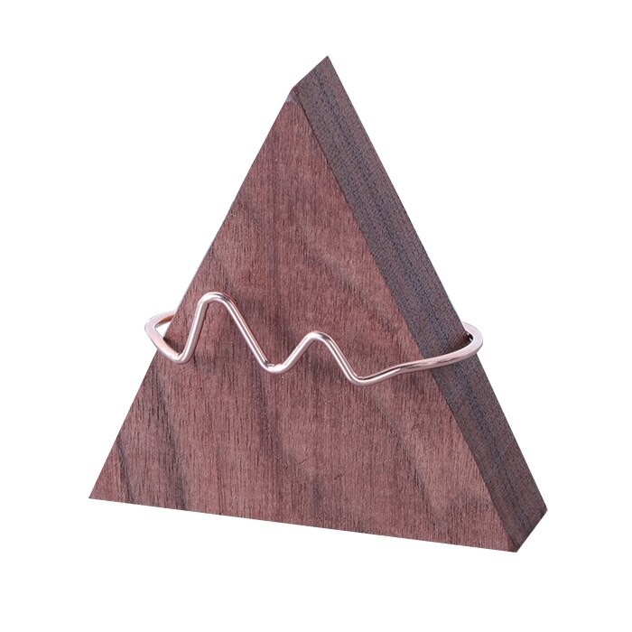 Black Walnut Triangle Bracelets Bangle Display Holder Jewelry Display Blocks Earrings Ring Pendant Showcase