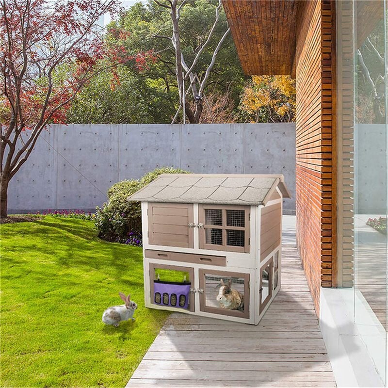 Alimentador de heno para conejos, bolsa Oxford de tela, dispensador de heno, saco, alimentador para mascotas pequeñas