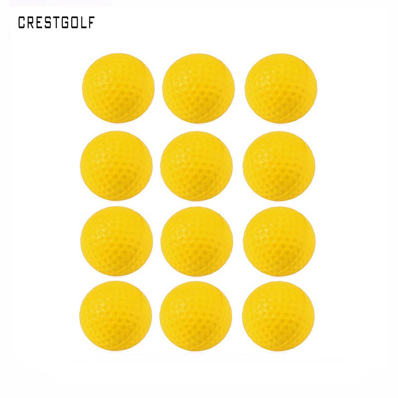 CRESTGOLF 50pcs/Bag Foam Sponge Golf Balls Indoor &amp;Outdoor Practice Balls