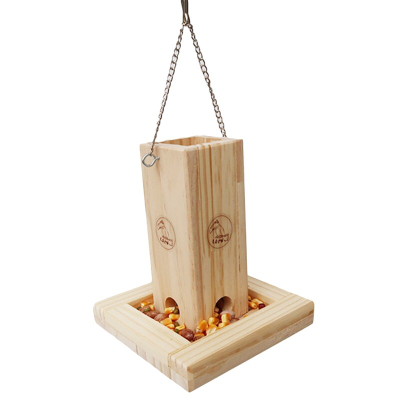 STAFECO® Vogelvoederhuisje, Vogelbad, Vogelhuisje voor Balkon en Balkonleuning, Handgemaakt Voederhuis voor Tuinvogels, Houder 30-60 mm (Natuurlijk