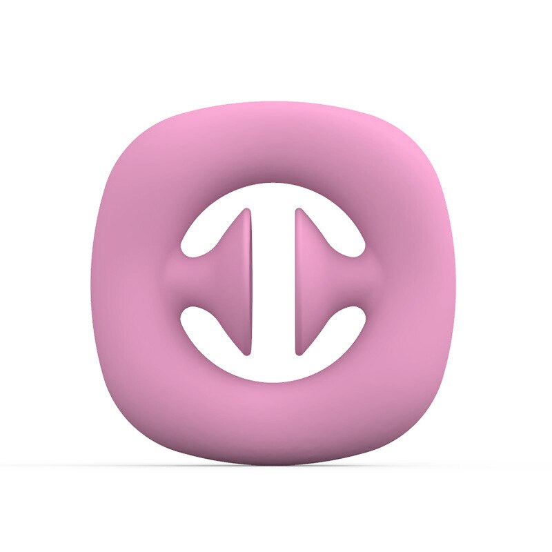Expansor de mano de silicona para aliviar el estrés, empuñaduras de mano de descompresión Pop, antiestrés, juguete para aliviar el estrés: Pink