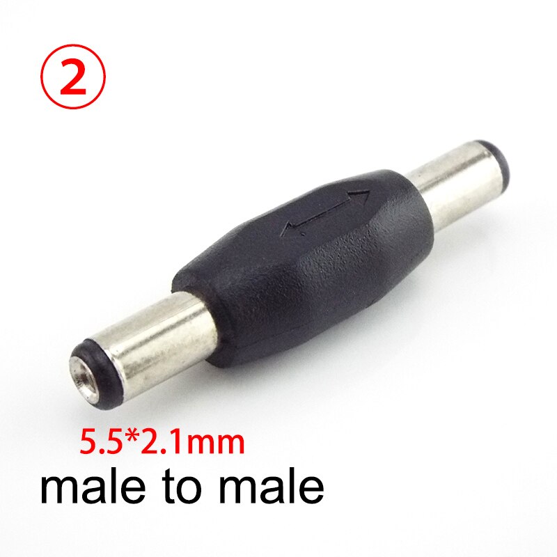 Dc-stroomadapterconnectoren 6.5mm 5.5x 2.1mm 2.5mm 3.5mm 1.35mm pc vrouwelijk naar mannelijk vrouwelijk tablet-stroomadapter jackplug