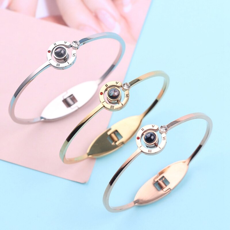 bracelet 100 languages I love you couple bracelet lover jewelry