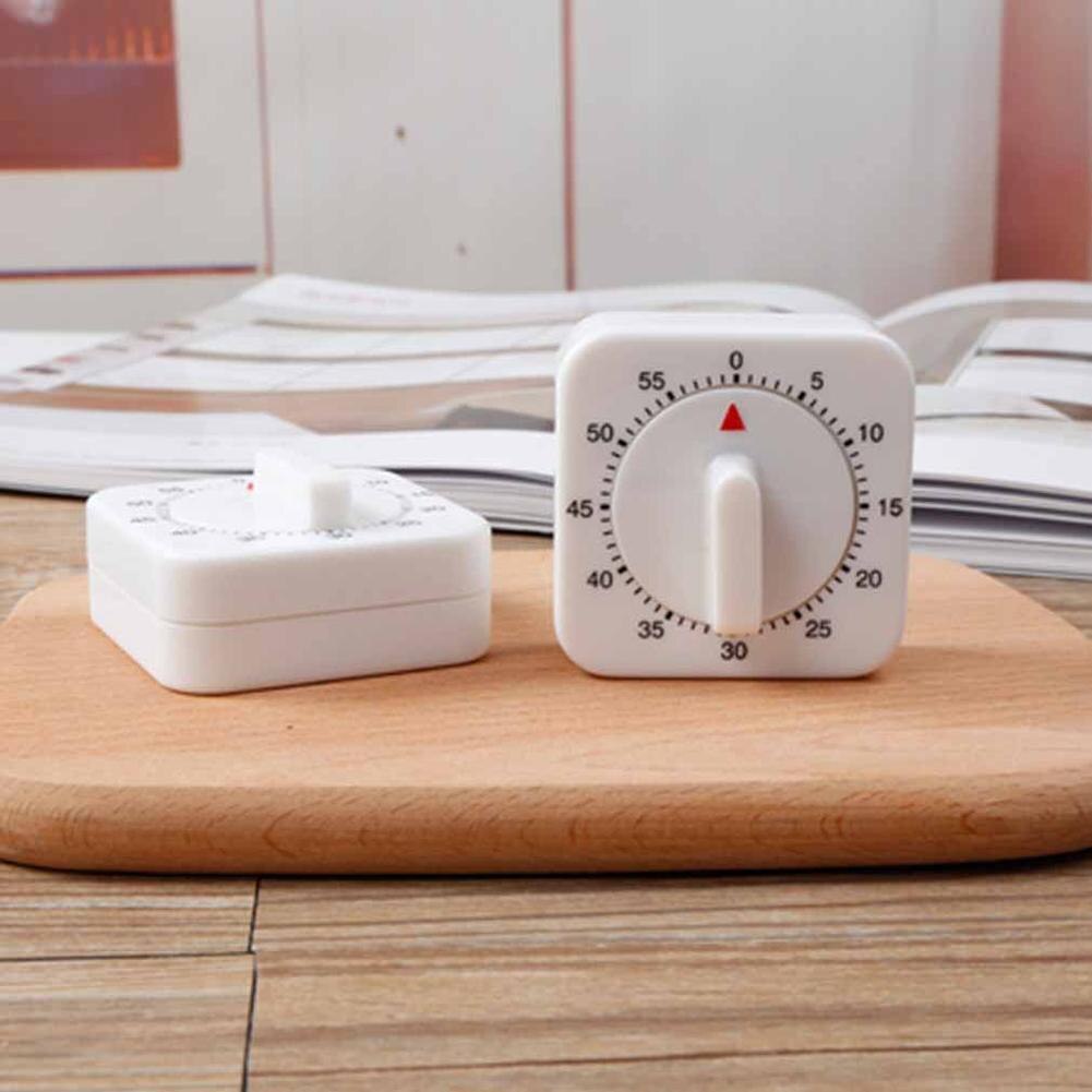 Kitchen Timer 60 Minutes Mechanical Timer Reminder Kitchen Plastic White Timer Tool Cook Kitchen Alarm Tools Kitchen G5G3
