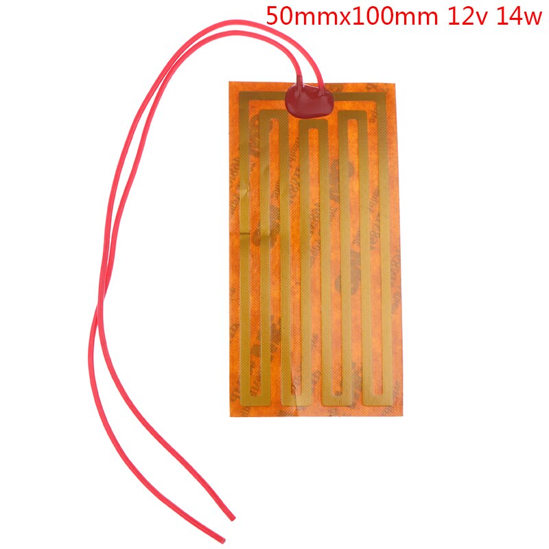 5/12/24V Pi Verwarming Film Plaat Polyimide Elektrische Verwarmde Panel Pad Mat Lijm: 9