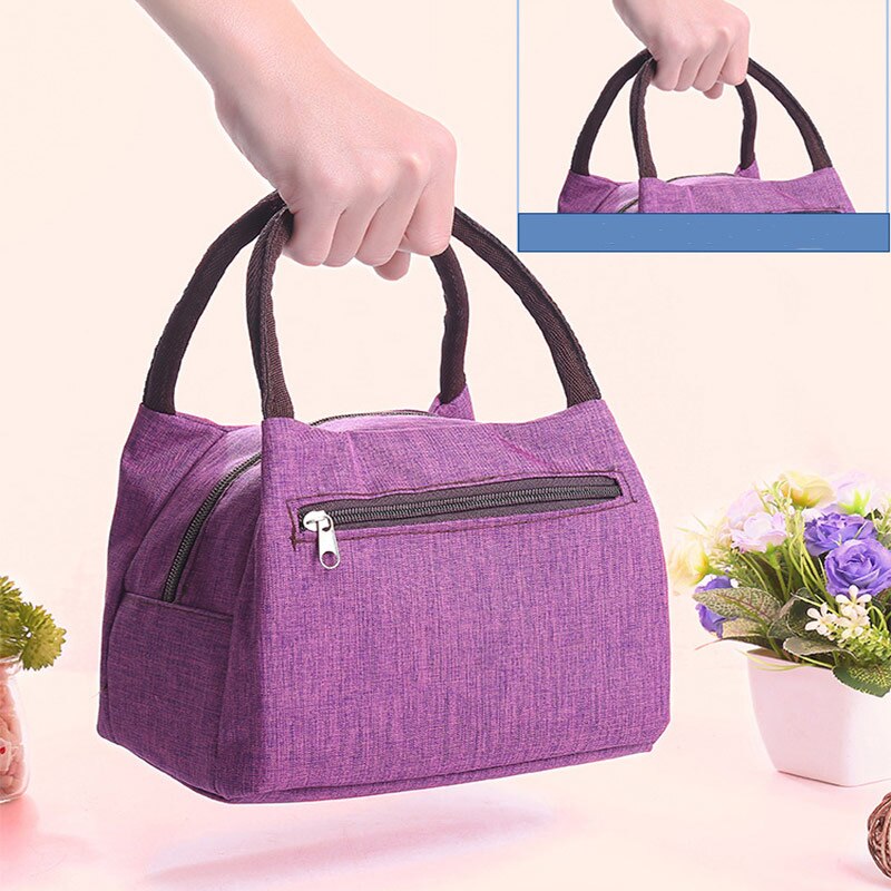 Aosbos Oxford Portable refroidisseur sac à déjeuner toile pique-nique fourre-tout sacs solide thermique isolé sacs à bandoulière pour hommes femmes enfants