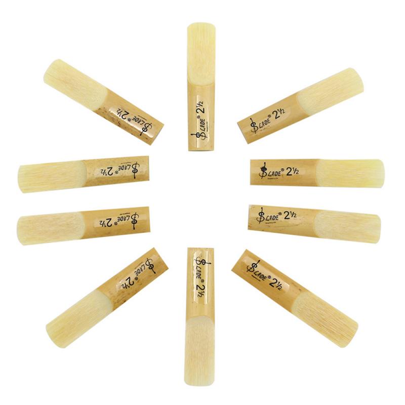 10 Stuks Van Alt/Tenor/Treble Saxofoon Riet Riet Saxofoon Accessoires De Intensiteit Is 2.5 Pure Voice Ronde geluid