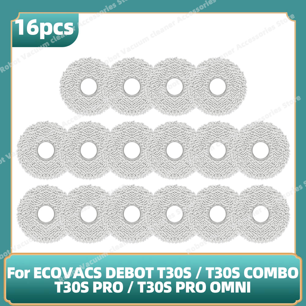 Compatibile per ECOVACS DEBOT T30S / T30S COMBO / T30S pro / T30S pro OMNI / T30S AI Parti Principale Spazzola Laterale Filtro Mocio Sacchetto per la Polvere: MULTI