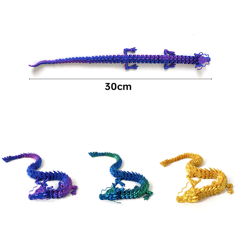 3d bedrukte chinese draken met beweegbare ledematen die meubels en decoraties kunnen verplaatsen; dit zijn verzamelobjecten die de moeite waard zijn om te kopen.