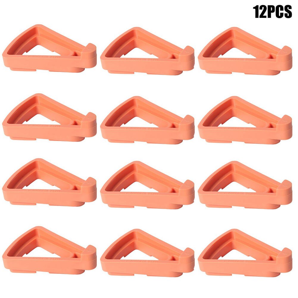 Soporte para maceta de 12 Uds., soporte triangular para macetas de jardín, para interiores y exteriores, elevador Invisible antideslizante para jardín