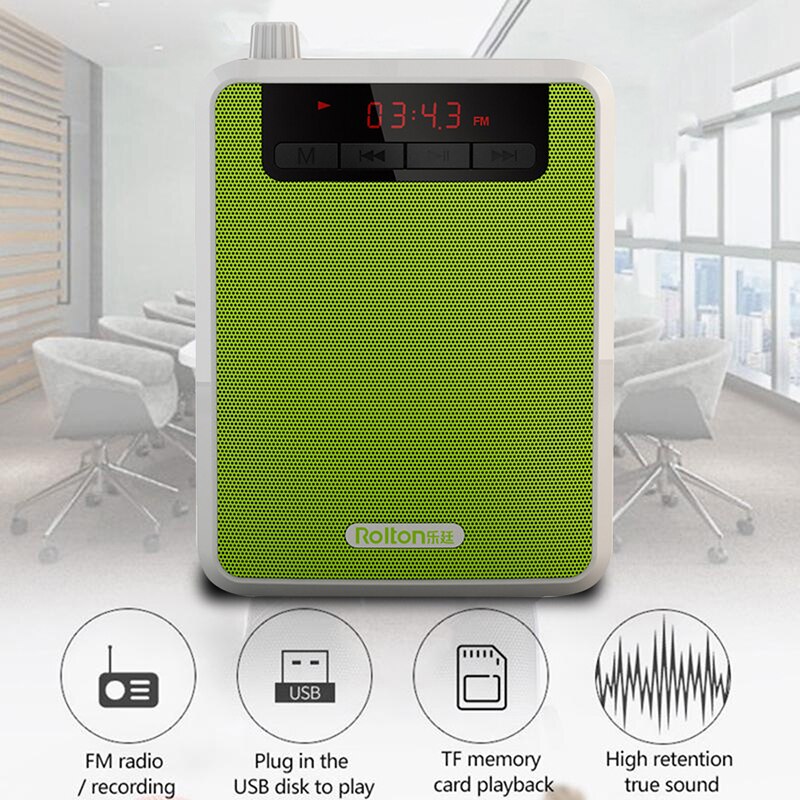 Portable Wired Microphone Voice Amplifier Audio Speaker For Teaching Lecture Tour Guide Parties Training Loudspeaker