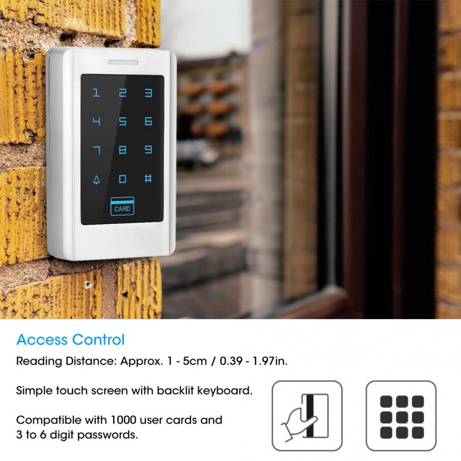Metal Password ID Card Door Access Controller System Security Machine 125Khz