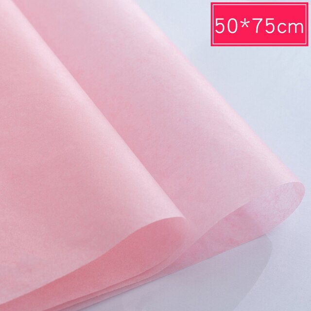 Papier d'emballage pour Bouquets de fleurs, 40 pièces, papier d'emballage décoratif doublé pour Bouquets de fleurs, matériaux d'emballage de cuisson pour fleuristes: Deep pink
