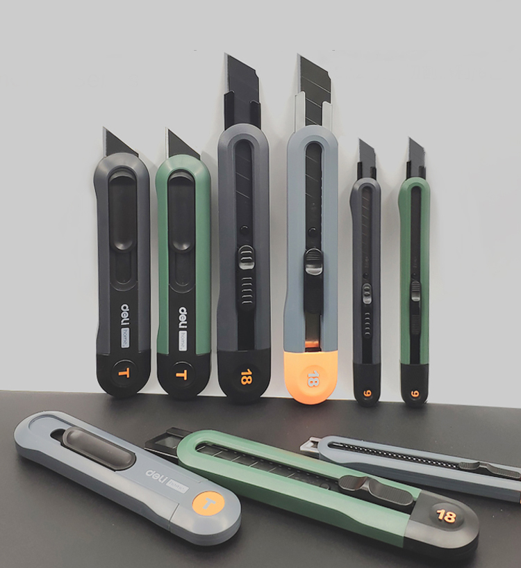 Delikatessen 3-teiliges einstellen Allzweckmesser Kunstschnitzmesser Cutter Schulbedarf Schnittwerkzeuge Tapete Briefpapier Expressversand Sicheres Messer