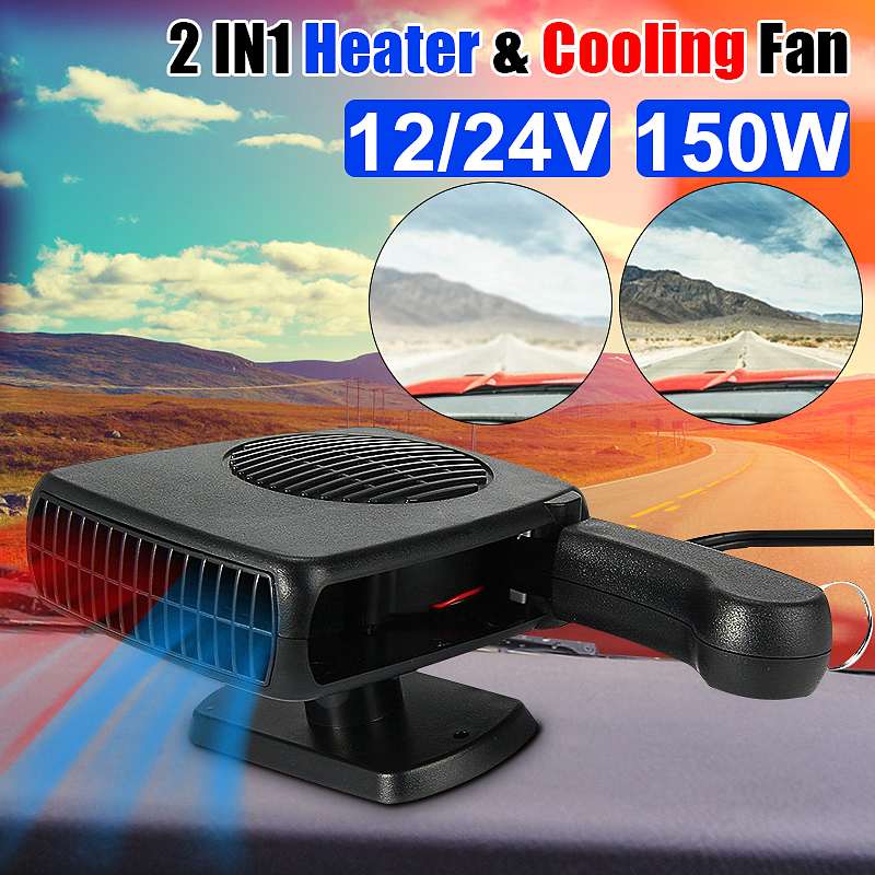 12V/24V 150W Riscaldamento Ventole Ventola Di Raffreddamento auto Riscaldatore Scaldino aria Calda Ventilatore Disappannatore Defogger Sbrinatore automobili auto Impianto Elettrico