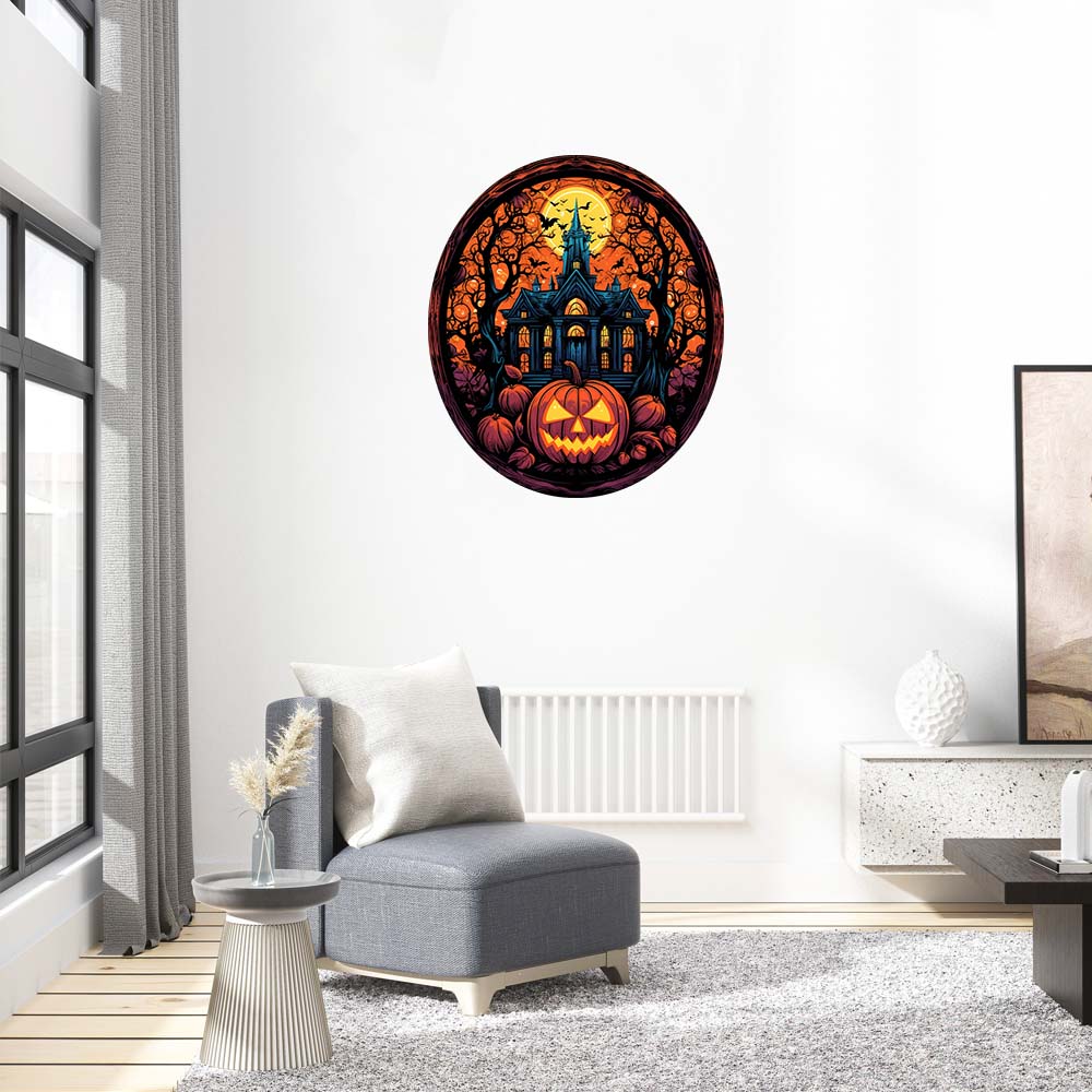 Wooden halloween pumpkin puzzle, personalized 3d-- piece puzzle for adults and children, educational toy, family interactive game