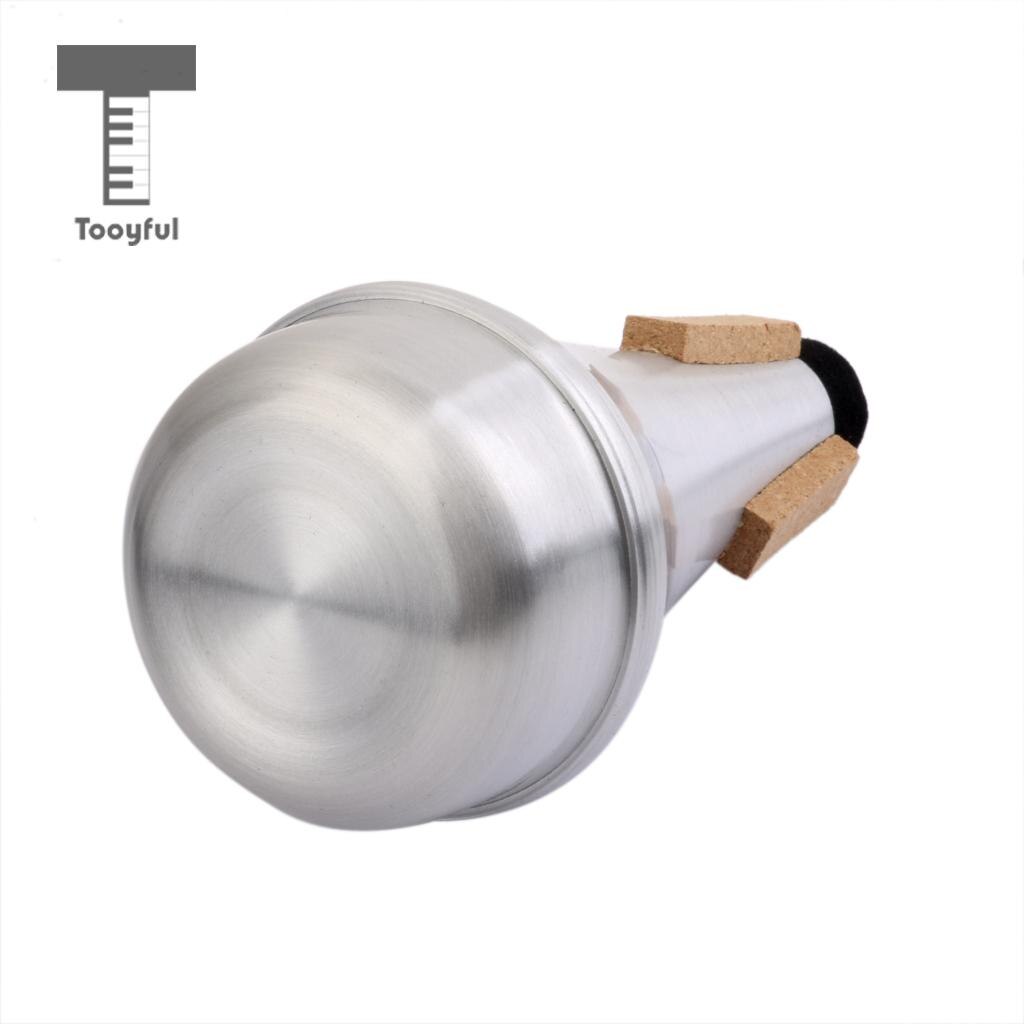 Magideal Aluminium Trompet Straight Mute Voor Akoestische Praktijk Trompet Sourdine Professionele Instrument Accessoire Zilver